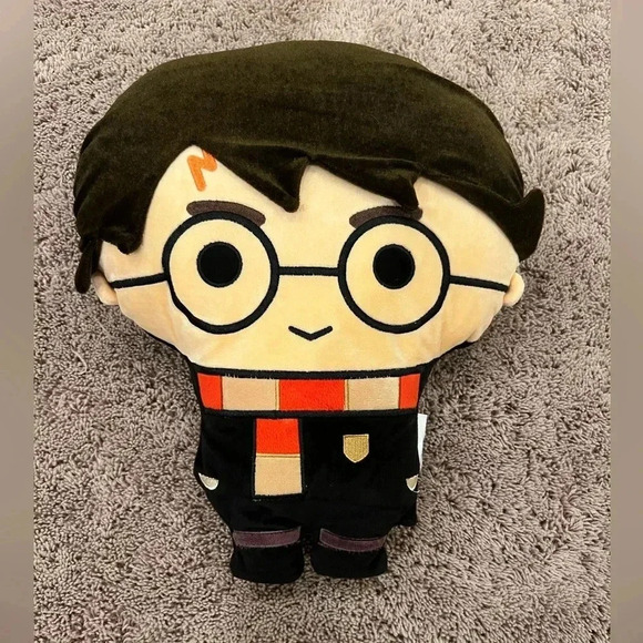 Harry Potter plush cartoon character pillow shaped aprox 12x15 in - Picture 1 of 8